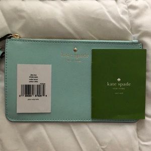 Kate Spade Slim Bee Wristlet in Cyblue NWT